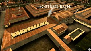 Animation of ancient Roman Fort in Caerleon Wales [upl. by Claud601]