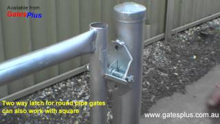 Gate Latch 2 way for round pipe and square [upl. by Borroff]