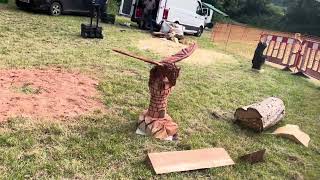 A fabulous range of wooden sculpture at Caerleon festival 2024 [upl. by Niras444]