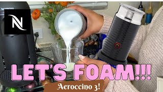 How To Foam Milk With Aeroccino 3 Make Coffee With Foam Tips amp Tricks  Easy Foamed Latte Recipe [upl. by Eenolem]